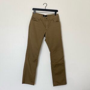 Tan Straight-Leg Pants